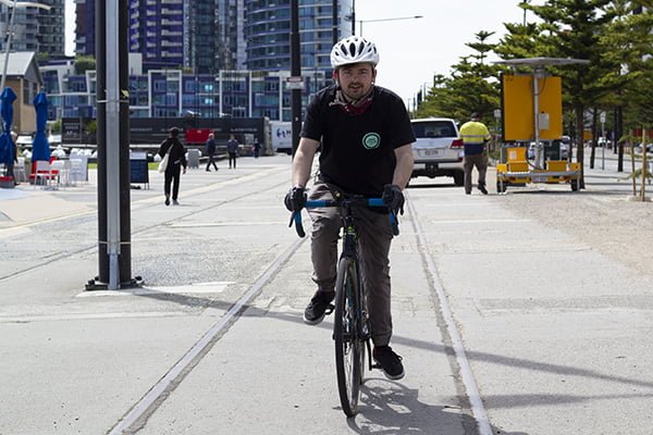 Nathan out Riding in Docklands