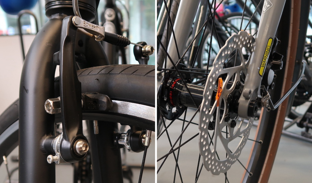 Bike brake types explained: disc brakes vs rim brakes vs V-brakes