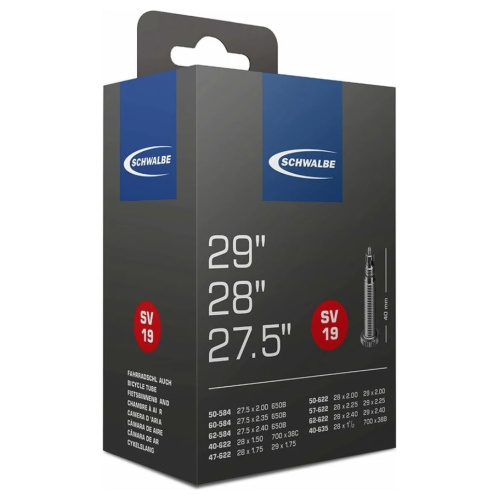 Schwalbe SV19 Tube 27.5" - 29" and 700 x 38-62c 40mm Presta Valve
