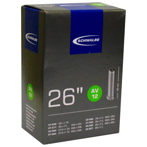 Schwalbe Tube AV12 Schrader; 26''x1.20-1.90