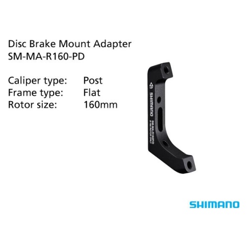 Shimano SM-MA-R160-PD Rear Brake Flat Frame Mount Adapter
